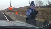 Watch: Ohio trooper rescues cat from interstate traffic