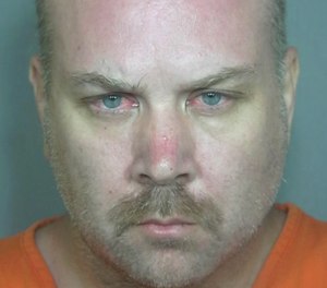 Andrew Morgan Cumpsten, 44, is accused of punching an EMT after a disturbance and subsequent vehicle crash. (Photo/Weld County Sheriff's Office)