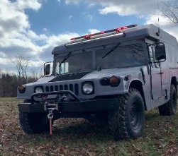 The London-Laurel County Rescue Squad's Humvee was stolen from outside of the squad's building.