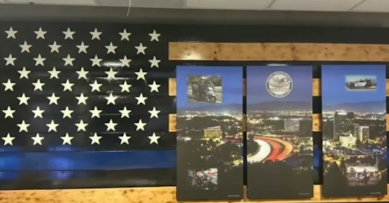 LAPD removes thin blue line flags from stations after receiving complaint