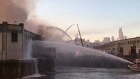 FF injured, engine damaged in massive San Francisco pier blaze