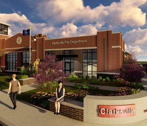 Ground was broken on the roughly 10,000 square-foot Clarksville fire station in April, which will replace the station that's stood since 1977.
