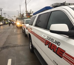 The Equal Employment Opportunity Commission has accused Cleveland's fire department of hiring discrimination against black, Hispanic and female candidates. Three out of the city's 700 fire personnel are women. (Photo/Cleveland Fire Facebook)