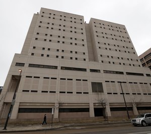 This Feb. 20, 2019 file photo, shows the exterior of the Cuyahoga County Corrections Center in Cleveland. (AP Photo/Tony Dejak, File)