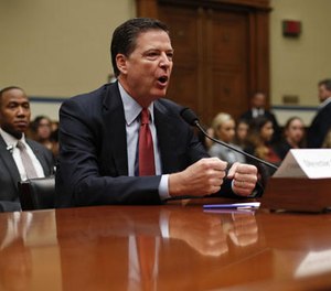 In this Sept. 28, 2016, file photo, FBI Director James Comey testifies on Capitol Hill in Washington.