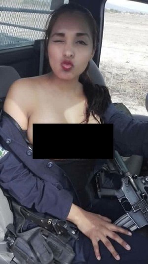 Police officer went topless while on duty and then 