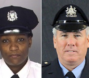 Sgt. Sylvia Young (left) and Officer Eddie Miller. (Photos/Philadelphia PD, University of Pennsylvania)