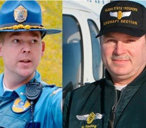 Trooper Tage Toll and Pilot Mel Nading.
