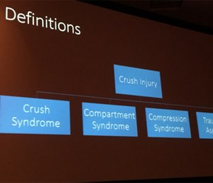 Crush syndrome is just one type of crush injury. (Photo/Greg Friese)