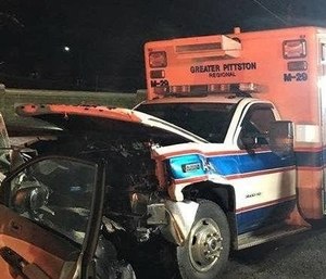 Lawrence Vanburen-Morgan, who pleaded guilty to crashing into an ambulance and injuring two EMTs and a patient will be spending between three days and six months in prison.