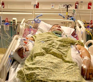 Hallandale Beach Fire Rescue paramedic Erik Conde, known as “Hulk” by his coworkers, collapsed as he was nearing the end of his shift Friday morning. (Photo/GoFundMe)