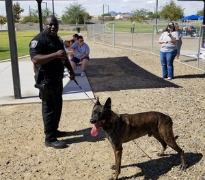 Officer Craig Curry and K-9 Ike.
