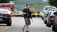 Chief: Sniper shoots suspect in attack on Dallas police 
