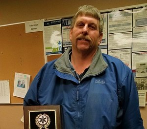 Paramedic Dann Schamens collapsed while responding to a house fire on Saturday morning. Schamens has served with Sparta Area Ambulance for more than 25 years. (Photo/Sparta Area Ambulance Facebook)