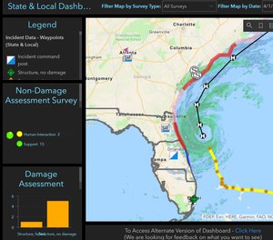 The tool is based on an ESRI Survey 123 application that allows first responders to capture real-time information on a dashboard, enabling command leadership to see where resources are needed the most.