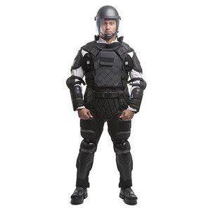 The TacCommander Riot Control Suit, an adjustable suit that fits 95 percent of the world’s different body types and shapes. (image/Sirchie)