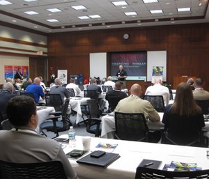 Attendees at the campaign's