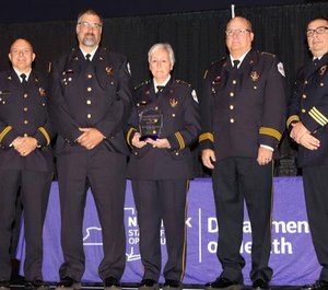 CHS accepted the innovation award at the Vital Signs EMS conference at the Buffalo Convention Center in New York. (Photo/CHS Mobile Integrated Healthcare)