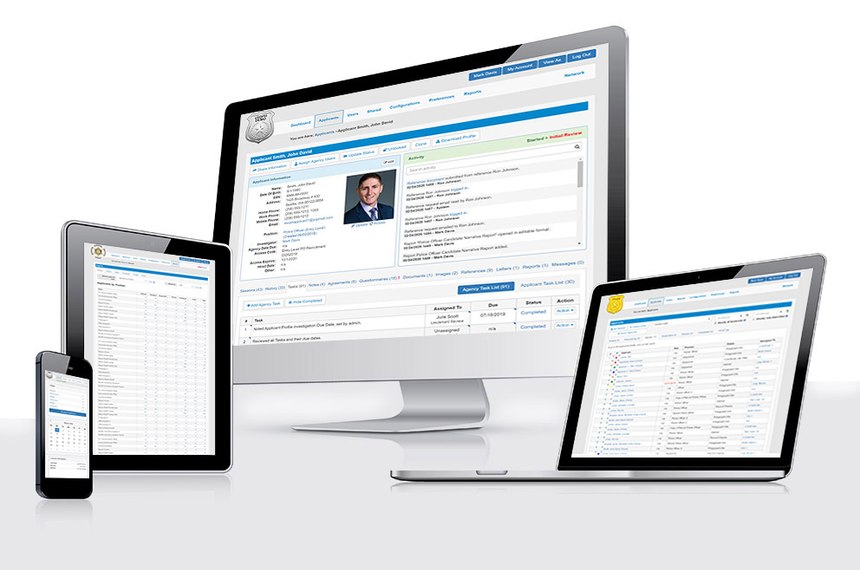 Because the information is stored securely in the cloud, eSOPH makes it possible for background investigators to review applicant files on any web-connected device anytime, anywhere.