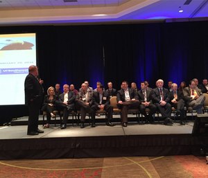 Medical directors from major U.S. cities take questions from the audience during a lightning round session.