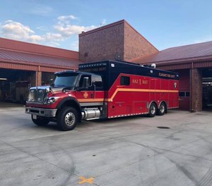 The Elkhart Fire Department's new hazmat rig was used in the response to the hydrochloric acid leak.