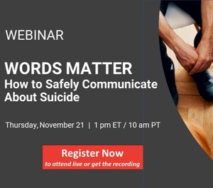 Register now for this Lexipol webinar and learn to safely communicate about suicide.