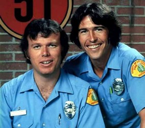 Emergency!'s leading characters: Roy DeSoto and Johnny Gage.