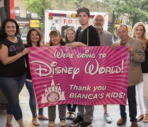 Yadira Arroyo's family is all smiles after being gifted with a week-long trip to Disney World