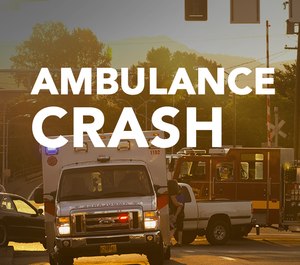 Erica Lynn Blalock was driving the ambulance and was treated at a local hospital.
