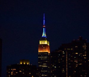 The Empire State Building will get in the EMS Week spirit by lighting the tower Monday at sunset.
