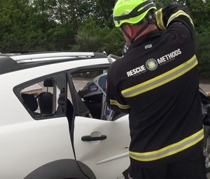 Modern vehicle technology keeps evolving and is always challenging extrication tools and techniques. (Photo/Rescue Methods YouTube)