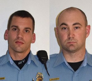 Officer Dustin Schwarze and Mark Ringgenberg.