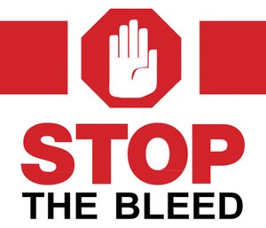 The Canandaigua Emergency Squad, led by Chief Matt Sproul, is distributing Stop the Bleed kits and providing staff with the training on how to use them.