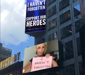 Those who donate and have their image show will receive a picture of their photo displayed live on the billboard.