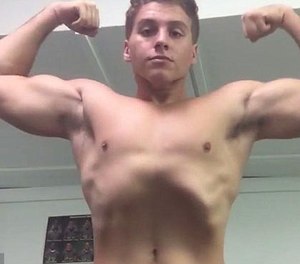 Just days before the attack, Austin Harrouff bragged about not using steroids to bodybuild. (Photo/YouTube)