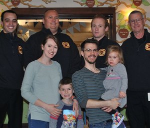 The Springfield Fire Company pooled together about $2,000 in cash and bank gift cards, and worked with the Ronald McDonald House to arrange a surprise for the Blackburn family.
