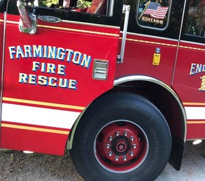 Farmington Fire Rescue Capt. Michael Bell was killed responding to a propane explosion at LEAP Inc. this September. Two local women, Kelsea Pinkham and Angie Alexander, stepped in after the tragedy to organize meals for the department and support those affected by the blast. (Photo/Farmington Fire Rescue Facebook)