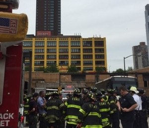 Two NJ Transit buses collided in the north tube of the Lincoln Tunnel Friday morning, injuring at least 32 people, the agency and the FDNY said. (Photo/FDNY)