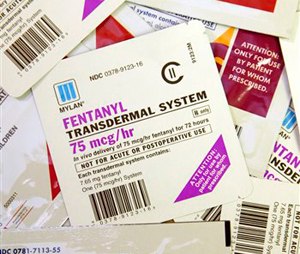 Different brands and dosages of Fentanyl patches.