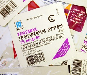 Use of fentanyl as a pain medication on ambulances in New Bedford, Fairhaven and Acushnet is down 51 percent for the first half of the year, officials said.