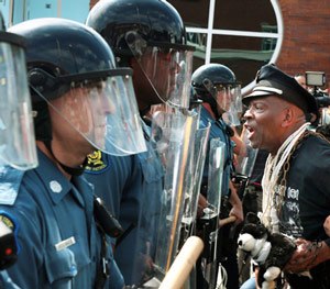The 'Ferguson effect' developed in part from the reaction to the 2014 police shooting of Michael Brown in Ferguson, Missouri.
