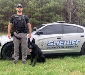Three-year-old Franklin County K-9 Officer Major died from a gunshot wound on Sunday.