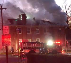 The Mohnton Fire Company social quarters, formerly an engine house, was significantly damaged in an early-morning fire Thursday.