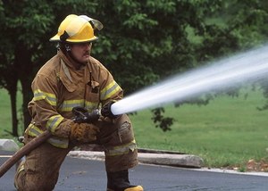 Firefighter with the "tip of the pipe" in slang terms. (Photo/FreeStockPhotos)