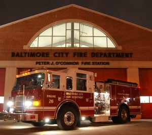 Three engines, one truck and one battalion chief will be dispatched to an alarm, down from the five engines, two trucks, two battalion chiefs and one medic unit that constitutes a full box alarm assignment. (Photo/Baltimore Fire Department)