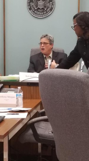 Former Ypsilanti Mayor Beth Bashert speaks at a city council meeting earlier this year. Image: Facebook