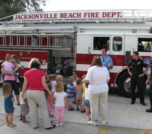 The department covers about eight square miles including approximately 23,000 residents and numerous visitors. (Photo/ Jacksonville Beach Fire Department)