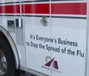 Officials said the department will feature two decals on each of their trucks, which will bring in about $250,000.