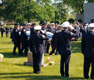 A funeral was held Monday for fallen firefighter-EMT Juan Bucio.