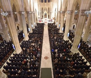 St. Patrick's Cathedral was filled with people who remembered Lt. Michael Davidson as a hero.